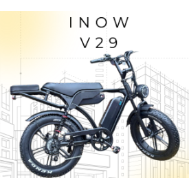 BICICLETA ELÉTRICA V29 750W 48V 2 BATERIAS INOW