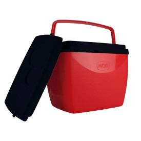 CAIXA TERMICA 18L VERMELHO C PRETO COM ALÇA MOR