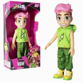 Boneco Void Grupo dos Rosa Youtuber Vinil Articulado 26cm Novabrink 1273