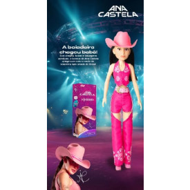 Boneca Ana Castela Sertaneja 55cm 1290 Novabrink