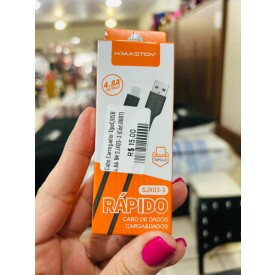 Cabo Celular Carregador Tipo C  USB 4.8 1M  SJX03-3 cód 0007