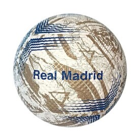 BOLA DE FUTEBOL PVC / PU NUMERO 5 AZUL / DOURADA REAL MADRID