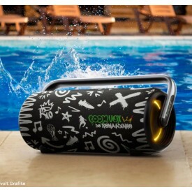 Caixa de Som Boombox ACA 310 BoomVox 310W Bivolt Grafite - Amvox