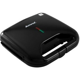 Sanduicheira Amvox AMS 370 Preta 750W - Antiaderente