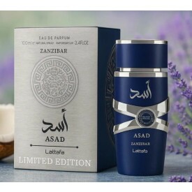 Perfume Asad Zanzibar Limited Edition 100Ml Prata Masculino