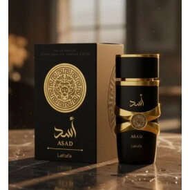 Perfume Asad Lattafa Black Gold 100Ml Masculino