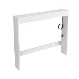 Aparador Console de Sofá com Tomada 90cm Branco Ofertamo
