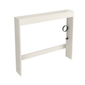 Aparador Console de Sofá com Tomada 90cm Off White Ofertamo