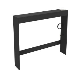 Aparador Console de Sofá com Tomada 90cm Preto Ofertamo
