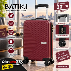 Mala Para Viagem Em ABS 20 Lua - Marsala B02