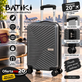 Mala Para Viagem Em ABS 20 Lua B02 - CINZA