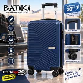 Mala Para Viagem Em ABS 20 Lua - Azul  B02