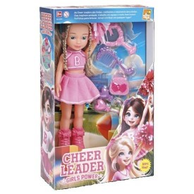 Brinquedo Boneca Cheerleader Girls Power Com Acessórios - Bee Toys
