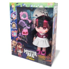 Brinquedo Boneca Monster Bee Vampira Fashion Cabelo Vermelho