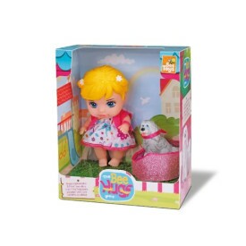 Boneca Mini Bee Hugs Pet Com Cachorrinho Caminha E Coleira - Bee Toys