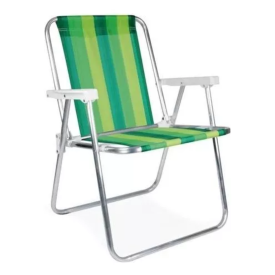  Cadeira De Praia Mor Alta Conforto 110kg	