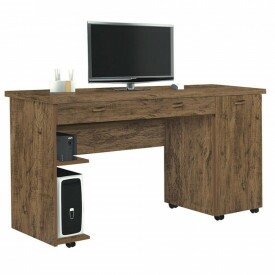 Escrivaninha Ariel 1 Gaveta Amendoa Primus Móveis