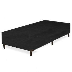 Box Solteiro Art Flex 88 x 188 Preto Universal Quarto Cama