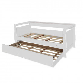Cama Bibox Bari Tebarrot Branco Bicama Solteiro Quarto