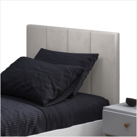 Cabeceira Solteiro Laura 0,90 Almofadada Bege Claro Ofertamo 