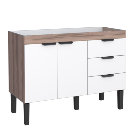 Gabinete Flamingo Em MDP 1,20 Branco Tamarindo 100137 Cozimax