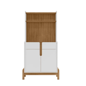 Aparador Sala Cantinho Café Lizz Branco Cedro Casa D Moveis