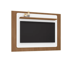 Painel TV 60 POL Monaco 1,80 Cedro Branco CasaD Moveis