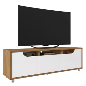 Rack Jersey 1.6 1 Gaveta Cedro Branco Casa D Móveis FORA DE LINHA