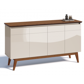 Buffet Classic Imcal Off White com Freijó 4 Portas - 66475