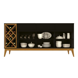 Buffet Passion Preto Cedro 777148 EDN Moveis