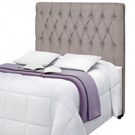 Cabeceira Solteiro Barcelona 1,00 Acompanha Frame Sued Palha Vitamov