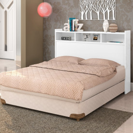 Cabeceira Box Melissa Cambel 1.40 Branco 105901