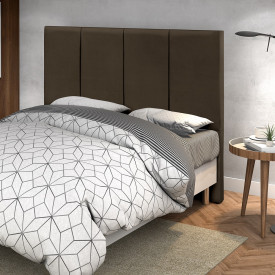 Cabeceira Casal Lisboa 1,50 Sued Chocolate Vitamov