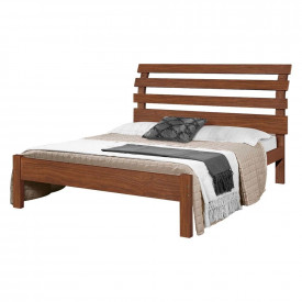 Cama Casal Rebeca 1,40 Atraente - Castanho 