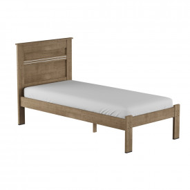 Cama Solteiro Dallas II Tebarrot Móveis Carvalho 88 cm Quarto