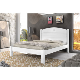 Cama Casal Kely Cambel Branco MDF 303502 Quarto