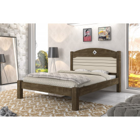 Cama Casal Kely Flex Cambel Castanho/Avela/Castanho 303580