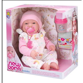 BONECA DIVER NEW BORN - SONINHO - MENINA 8334 DIVERTOYS