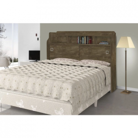 Cabeceira Box Jessica Cambel  1,60 - Castanho Wood FORA DE LINHA