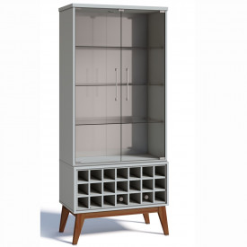 Cristaleira Classic Com Adega Imcal 2309 Branco Sala Jantar FORA DE LINHA