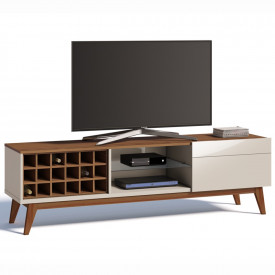 Rack Classic Imcal Com Adega 1.8 12075 Off White Freijó Sala FORA DE LINHA