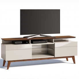 Rack Classic Mais 2 Gavetas 1.8 Imcal 11975 Off White Freijó