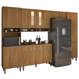 Kit Armario Cozinha Inova 3240mm Freijo Vitamov FORA DE LINHA