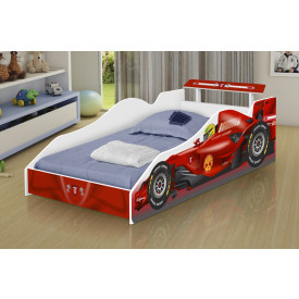 Cama Solteiro Onix - Adesivo Red