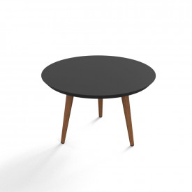 Mesa de Centro Luna Pés Palito 59 Preto Patrimar