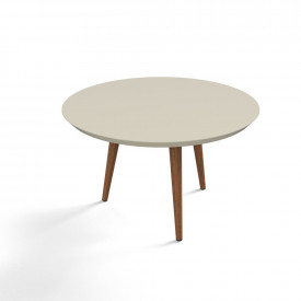 Mesa de Centro Luna Pés Palito 67 Off White Patrimar