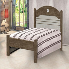 Cama Solteiro Kely Cambel Flex Castanho/Av/Castanho 403680