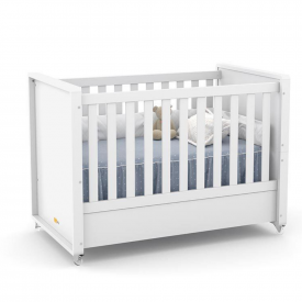 Berço Tutto New Branco Soft 61152 Quarto Bebe Matic