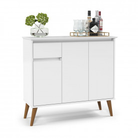 Aparador Veneza 1 Gaveta Branco 31600 EJ Móveis