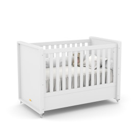 Berço Tutto Laqueado 61734 Branco Soft Quarto Infantil Matic